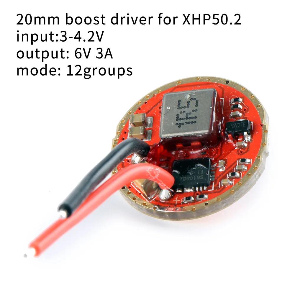 Xhp50.2 LED ̹, Է 3-4.2V,  3A,  20mm,  PWM, µ , 12 ׷